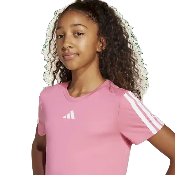 Adidas Camiseta Manga Corta Jg Tr-Es 3S Tee Mujer Rosado Talla S