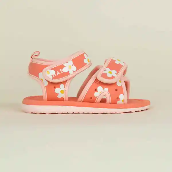 Nabaiji Sandalias Con Flores Bebé Niña Coral Talla 24