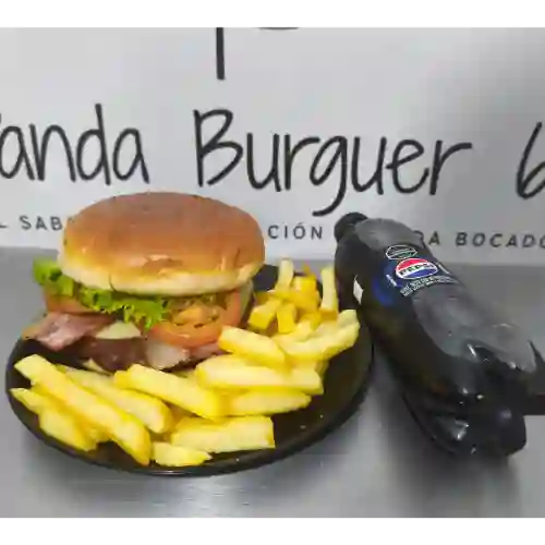 Hamburguesa Panda Especial en Combo