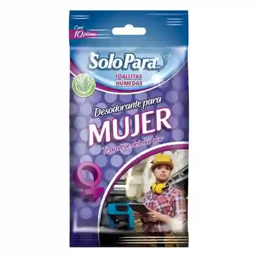 Solo Para Toalla Húmeda Desodorante Mujer