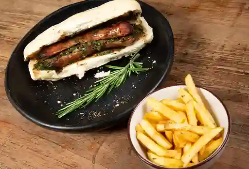 Combo choripan cordobés y papa