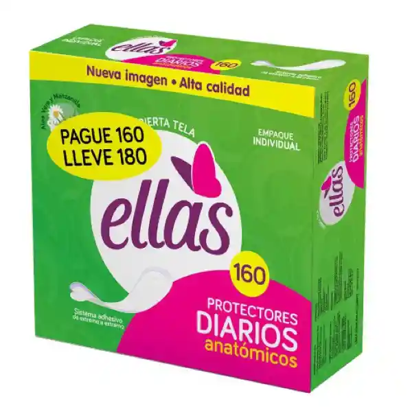 Ellas Protector Diarios Pague 160 Lleve 180