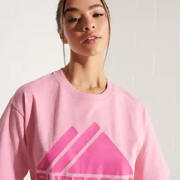 Superdry Camiseta Mountain Sport Mono Tee Rosa Talla XS