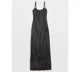 Vestido C Aerie Negra Talla X-Small American Eagle