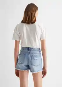 Short Bsc Tejano Oscuro Talla 18 Teen Niñas Mango