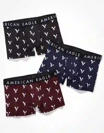 Bóxer Hombre Multicolor Talla Large American Eagle