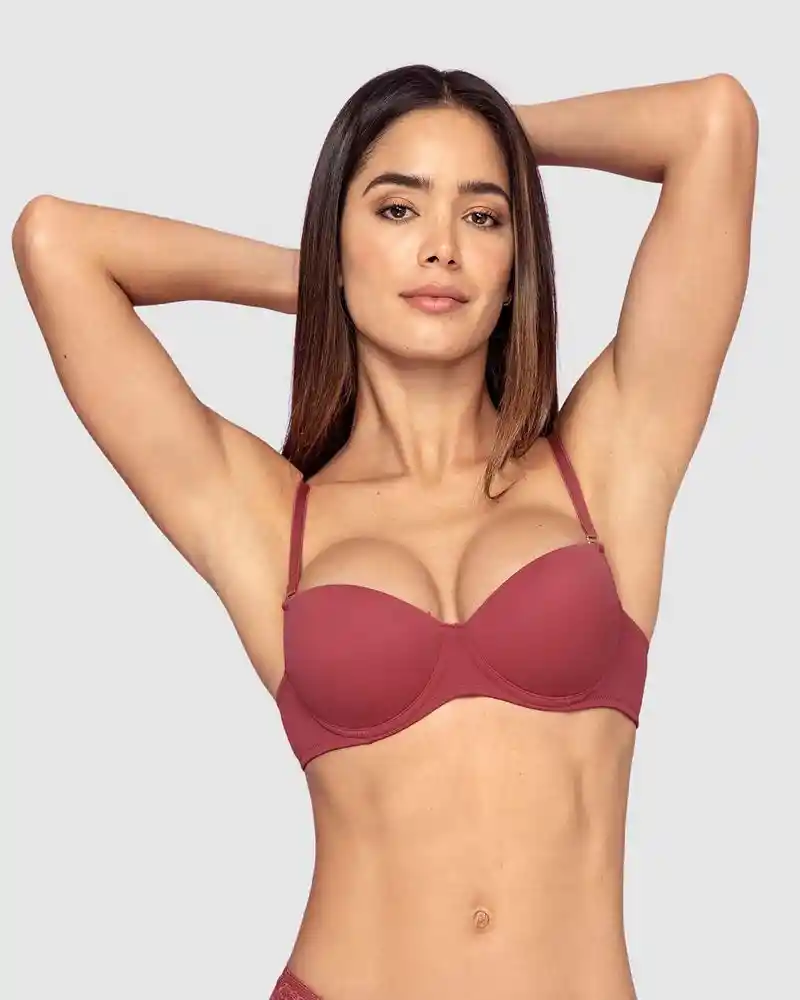 Brasier Triar Realce Alto 34 - Rojomedio