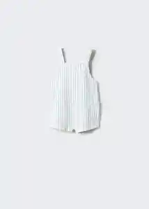 Enterizo Peto Pedro Off White Talla 63 Niños Mango