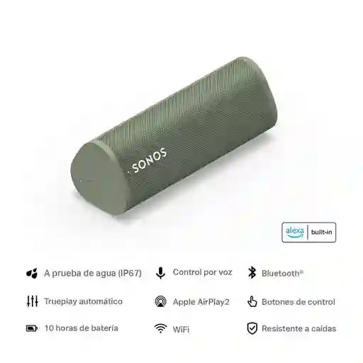Sonos Parlante Roam/portable Bluetooth Olive