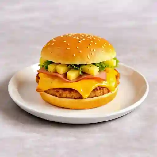 Burger Pollo Hawaiana