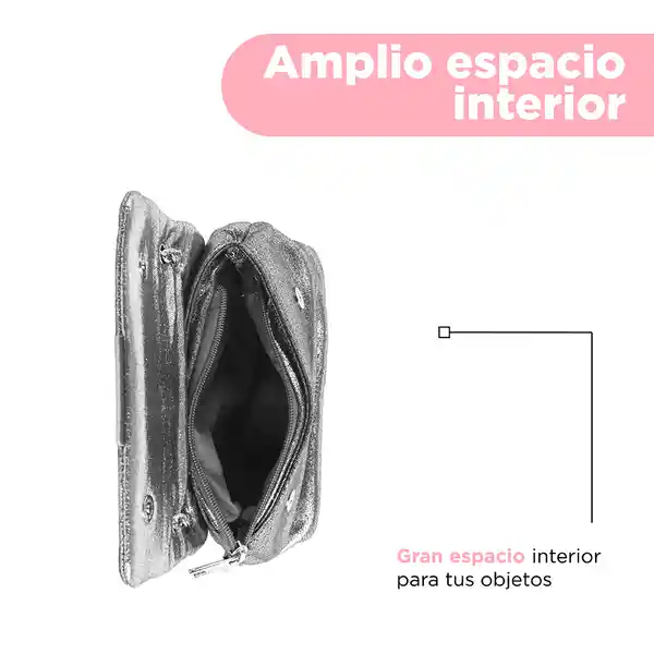 Bolso Crossbody Gris Serie Miniso