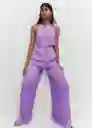 Enterizo Mono Hax Malva Talla S Mujer Mango