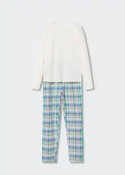 Pijama Combo Blanco Talla L Mujer Mango