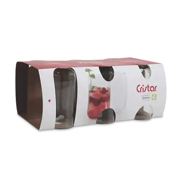 Cristar Set de Vasos Capella Alto 13 oz