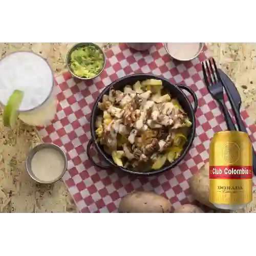 Combo Papas Americanas + Club Colombia Dorada 355 ml