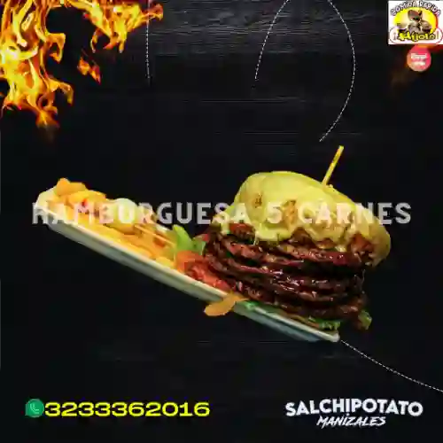 Hamburguesa Cinco Carnes