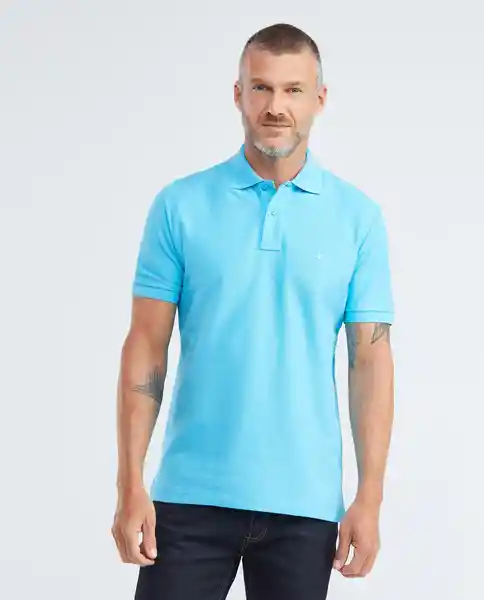 Camiseta Polo Azul Rio Medio Talla L 1111132027519 Chevignon