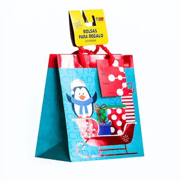 Nico Bolsa de Regalo Navidad Premium Grande Surtido