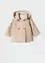 Chaqueta Grace4 Arena Talla 70 Niñas Mango