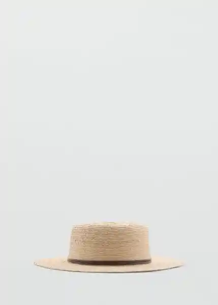 Sombrero Creta Beige Talla 99 Mujer Mango