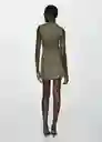 Vestido Choco Khaki Talla XL Mujer Mango