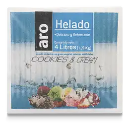 Helado Aro Cookies & Cream Caja