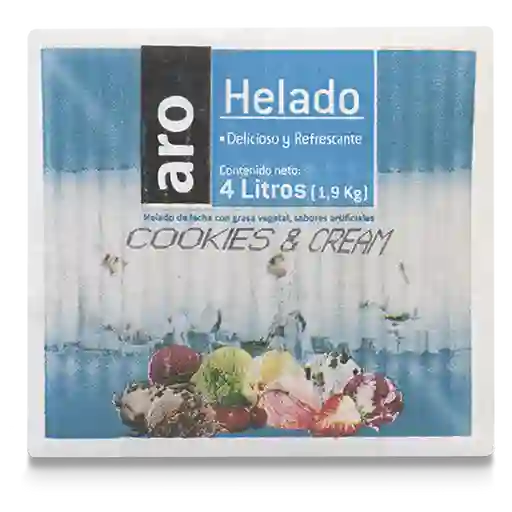 Helado Aro Cookies & Cream Caja