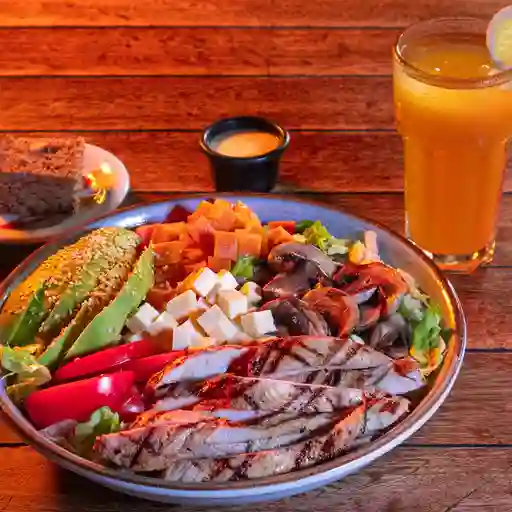 Ensalada ligera con pollo