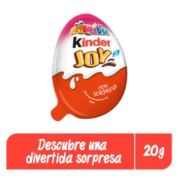Kinder Huevo de Chocolate Joy Rosado