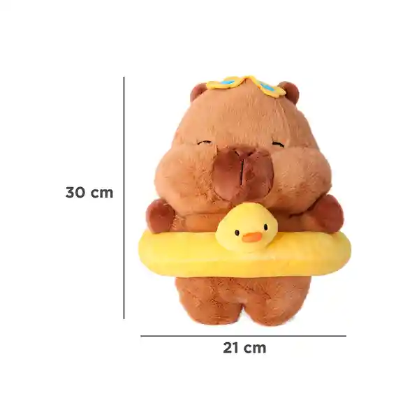 Peluche Playa Mimi Bara y su Pato Anillo Mini Family 12" Miniso
