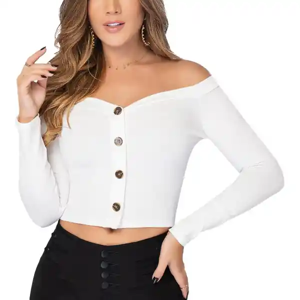 Croydon Blusa Feliza Mujer Blanco Talla M