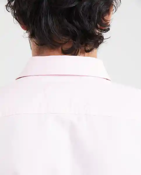 Camiseta Oxford Manga Corta Rosa Simple Claro T S Chevignon
