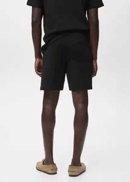 Short Armis Negro Talla XL Hombre Mango