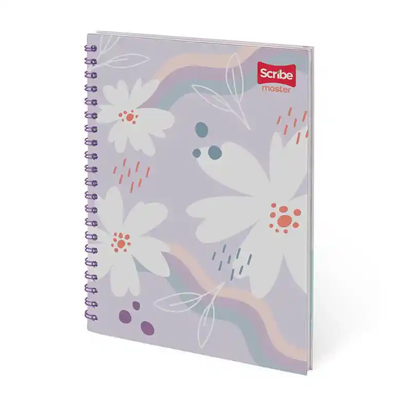 Scribe Cuaderno Argollado Medio Cuadriculado 80 Hojas