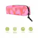 Cartuchera Estampado de Corazón Serie Black & White Rosa Miniso