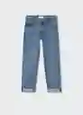 Jeans Regular Tejano Medio Talla 14 Niños Mango