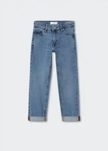 Jeans Regular Tejano Medio Talla 14 Niños Mango