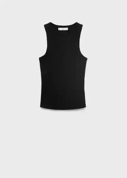 Top Boni Negro Talla XS Mujer Mango