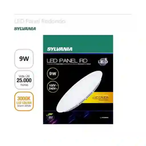 Sylvania Led Panel Red 9W Luz Cálida 100-240V Incrustar