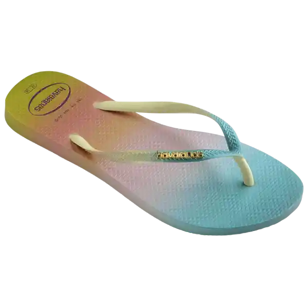 Sandalias Slim Gradient Verde Lima Talla 42 4146908 Havaianas