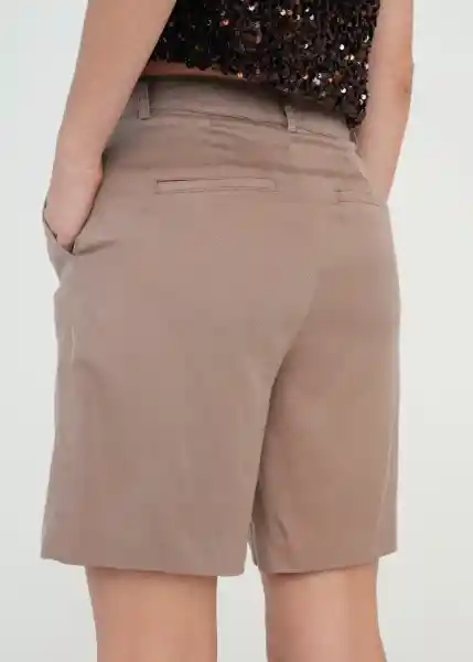 Short Gaby Mujer Crudo Novia Claro Talla 4 459g303 Naf Naf