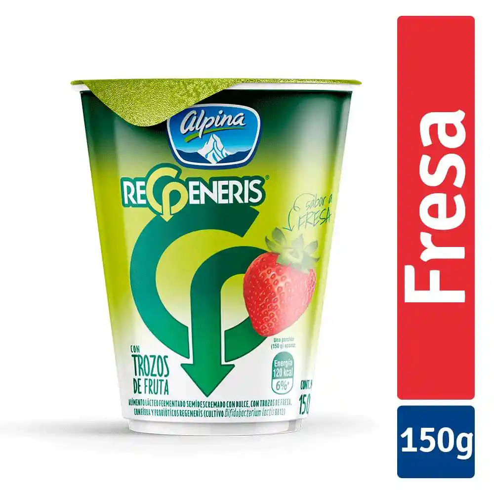 Regeneris Alimento Lácteo Sabor Fresa con Trozos de Fruta