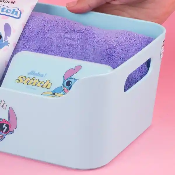 Organizador Plástico Sin Tapa Serie Disney Stitch Miniso