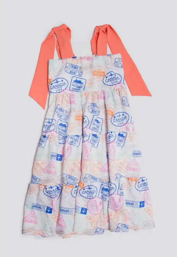 Vestido Tiras 6/9 Meses-estamp 1