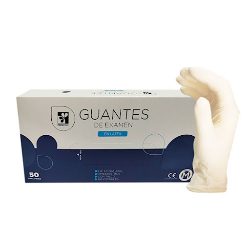 Guantes de Latex Deexamen Farmatodo M Caja