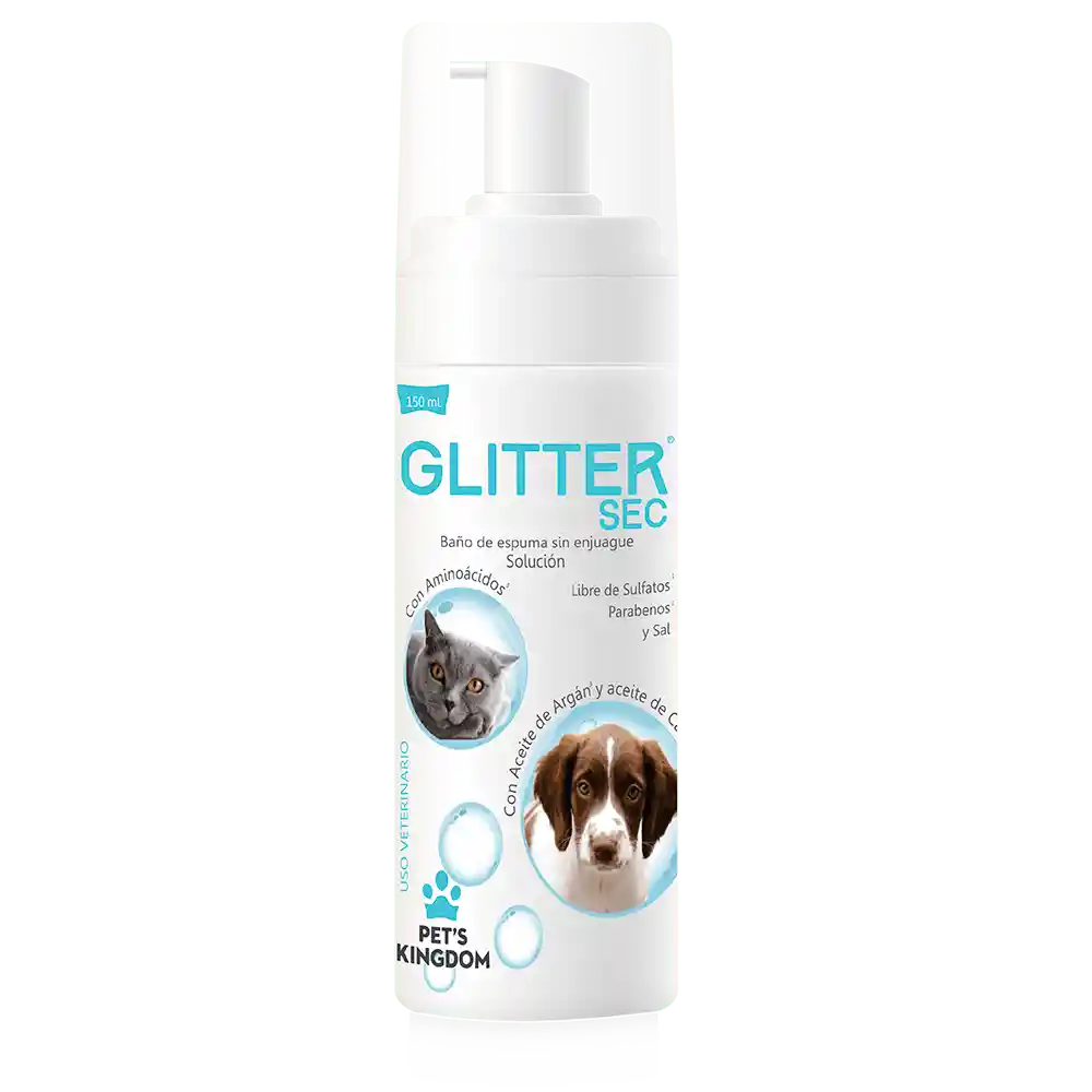Glitter Baño Seco para Mascotas