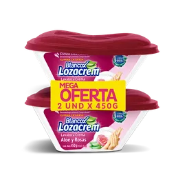 Loza Crem Lava Loza Blancox en Crema con Aloe Vera y Aroma a Rosas