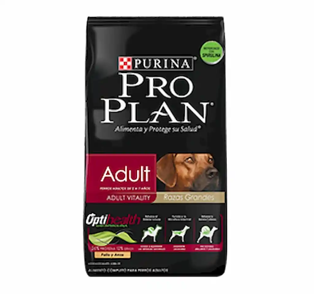 Pro Plan Alimento Para Perro Adult Razas Grandes Spirulina 18 Kg
