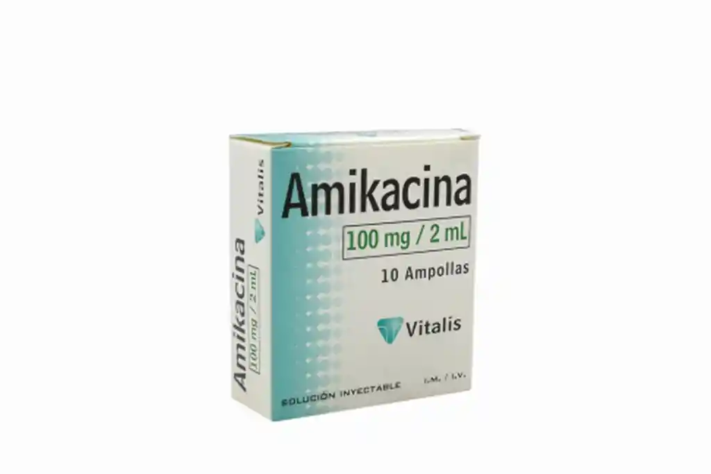 Vitalis Amikacina Solución Inyectable (100 mg/2mL)