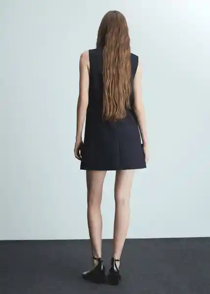 Vestido Alexa Marino Talla S Mujer Mango